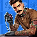 Tattoo Studio Simulator Icon